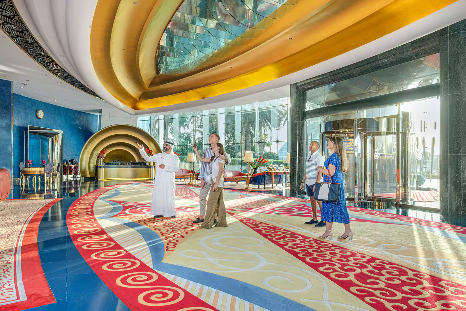 A 7 star hotel lobby